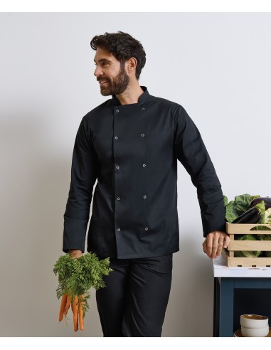PRE-PR665-Chefs Long Sleeve Stud Jacket